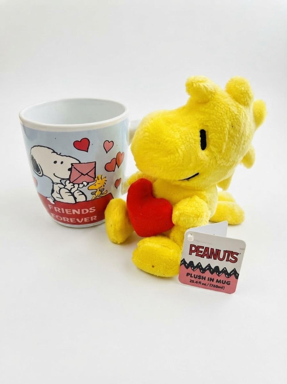 NWT Peanuts Snoopy Woodstock Friends Forever Mug & Plush Set Ruz